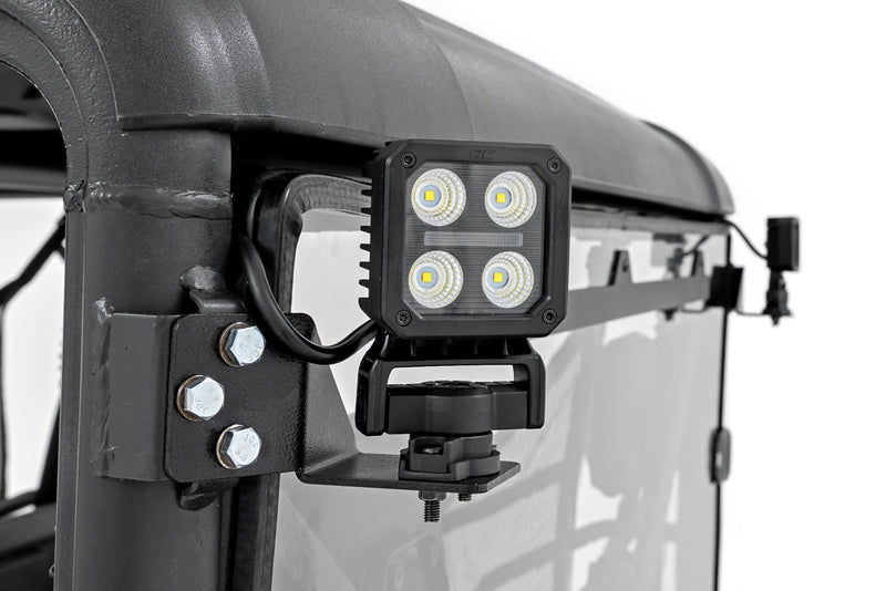 LED Light Kit | Rear Mount | 2" Black Pair | White DRL | CFMOTO UFORCE 1000