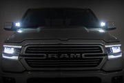 LED Light Kit | Ditch Mount | Black Series Round | 3.5 Inch | Amber DRL | Ram 1500 (19-26)