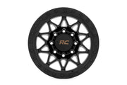 Rough Country 78 Series Wheel | Simulated Beadlock | Black | 18x9 | 8x170 | 0mm