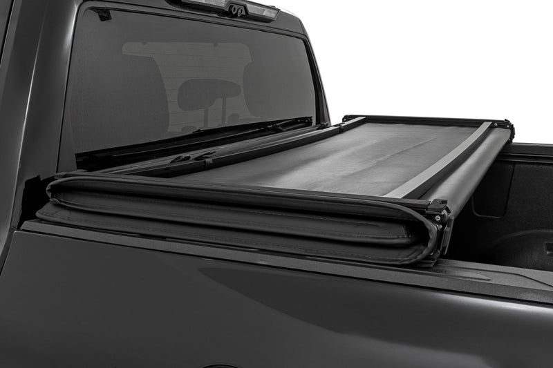 Soft Tri-Fold Bed Cover | 6'7" Bed | with & w/o OE Rails | Toyota Tundra 2WD/4WD (2022-2025)