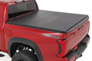 Soft Tri-Fold Bed Cover | 5'7" Bed | with and w/o OE Rail | Toyota Tundra (22-25)