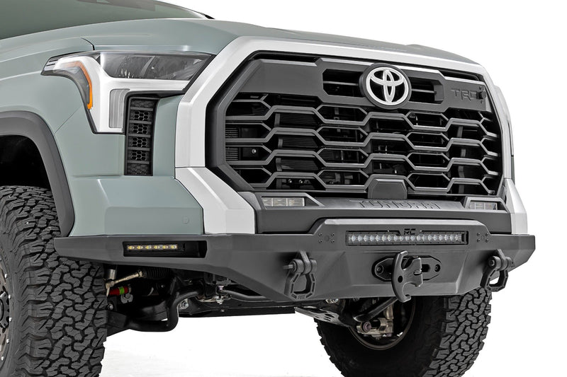 Hybrid Front Bumper | 12000S | Blk LED w/ White DRL | Toyota Tundra (22-26)