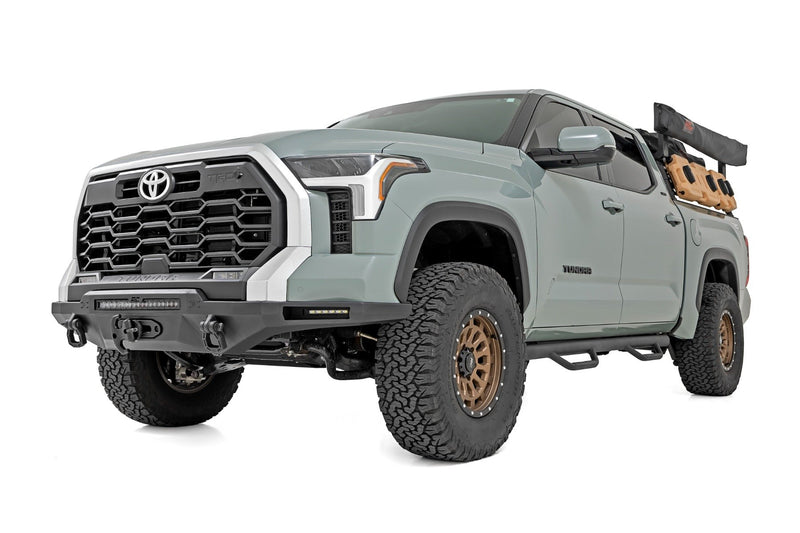 Hybrid Front Bumper | 12000S | Blk LED w/ White DRL | Toyota Tundra (22-26)