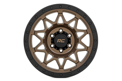 Rough Country 78 Series Wheel | Simulated Beadlock | Bronze/Black | 17x8.5 | 5x4.5 | +0mm