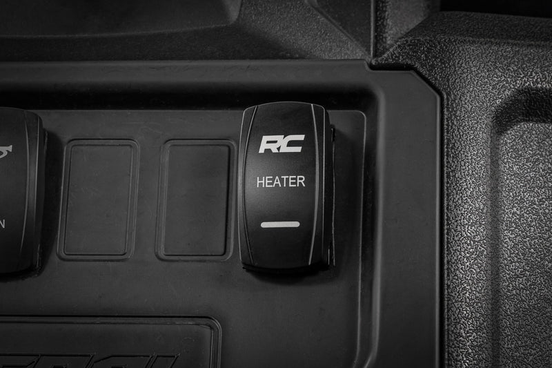 Rocker Switch | Cab Heater | 2x1 with Logo | Blue Back Light | Polaris General XP 4 1000 