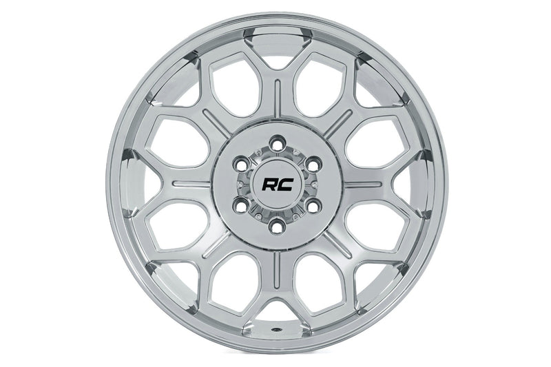 Rough Country 77 Series Wheel | One-Piece |Chrome | 22x12 | 6x135 | -44mm