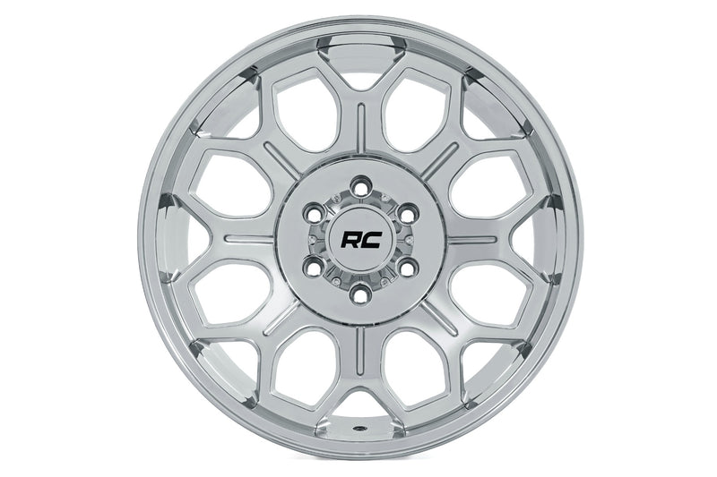 Rough Country 77 Series Wheel | One-Piece |Chrome | 22x12 | 8x6.5 | -44mm