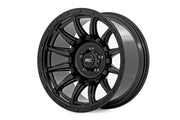 Rough Country 90 Series Wheel | One-Piece | Gloss Black | 20x9 | 6x5.5 | -12mm