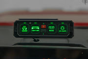 4 Gang Switch Panel | RGB Backlit Buttons | Multifunction Modes