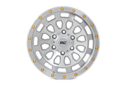 Rough Country 87 Series Wheel | Simulated Beadlock | Full Machine | 17x8.5 | 5x5 | +0mm