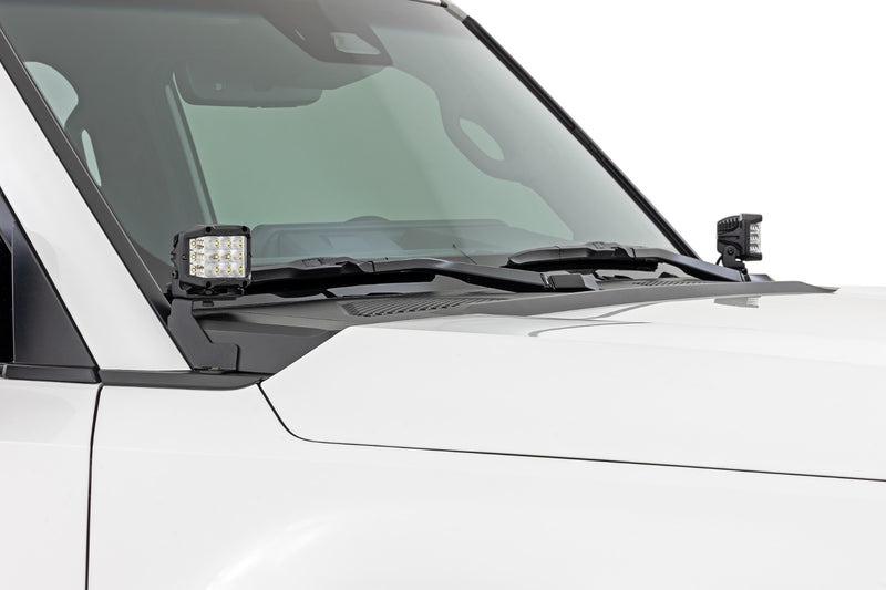 LED Light Kit | Ditch Mount | 2" Black Pair | White DRL | Toyota Land Cruiser (24-25)