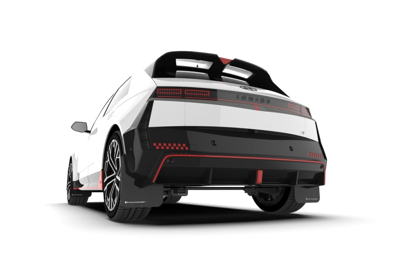 Rally Armor 25-26 Hyundai Ioniq 5 N Black Mud Flap w/Light Blue Logo