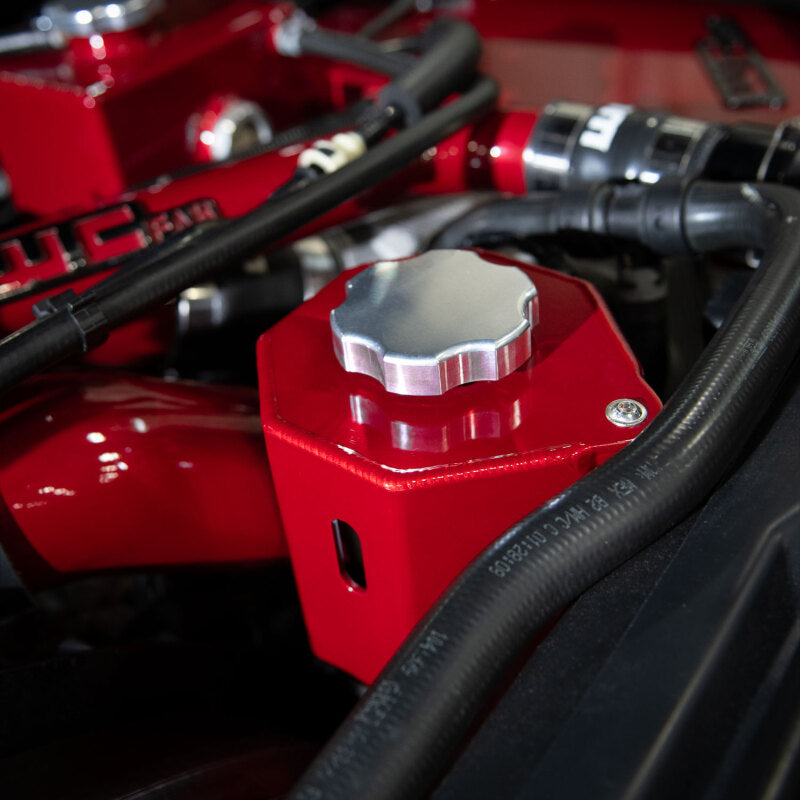 Wehrli 17-26 Ford Power Stroke 6.7L Power Steering Reservoir Cover - WCFab Red