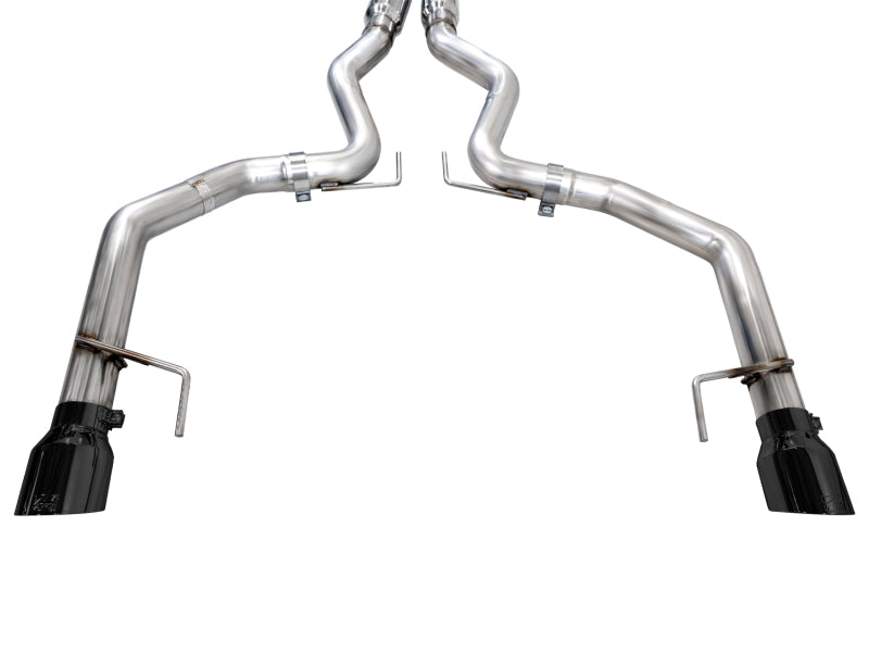 AWE 2024 Ford Mustang GT Fastback S650 RWD Track Edition Cat-Back Exhaust w/ Dual Diamond Black Tips