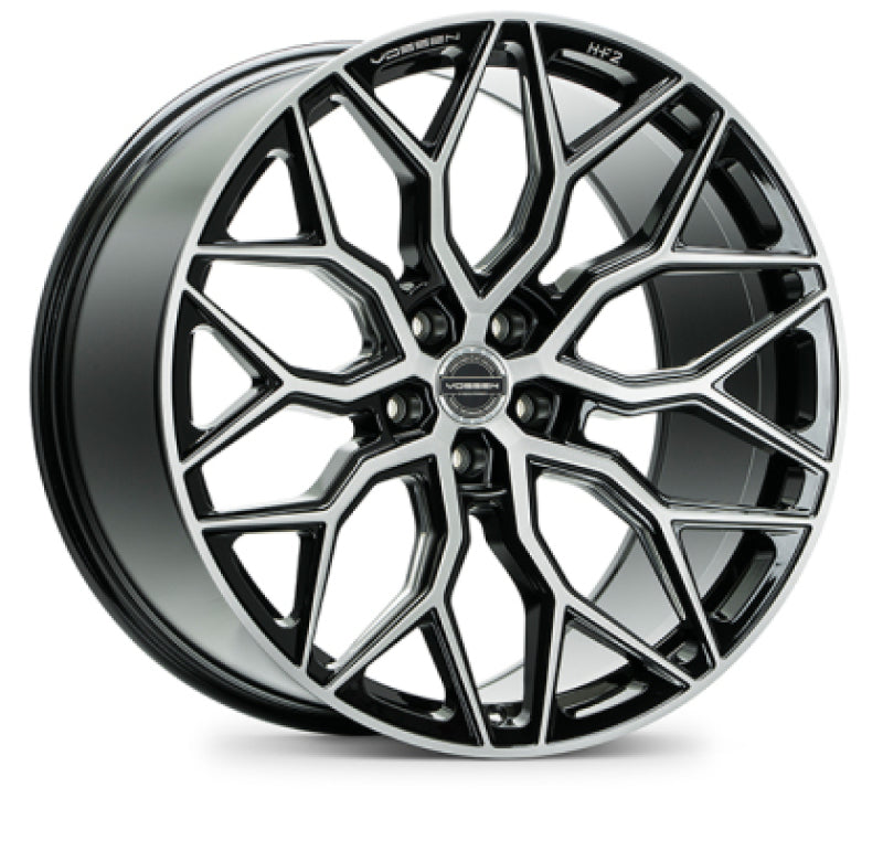 Vossen HF-2 22x11 - 5x130 - ET50 - Deep Face - 71.6 -- Brushed Gloss Black Wheel