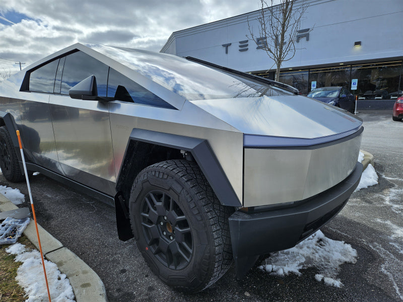 Rally Armor 24-25 Tesla Cybertruck Black UR Mud Flap Silver Logo