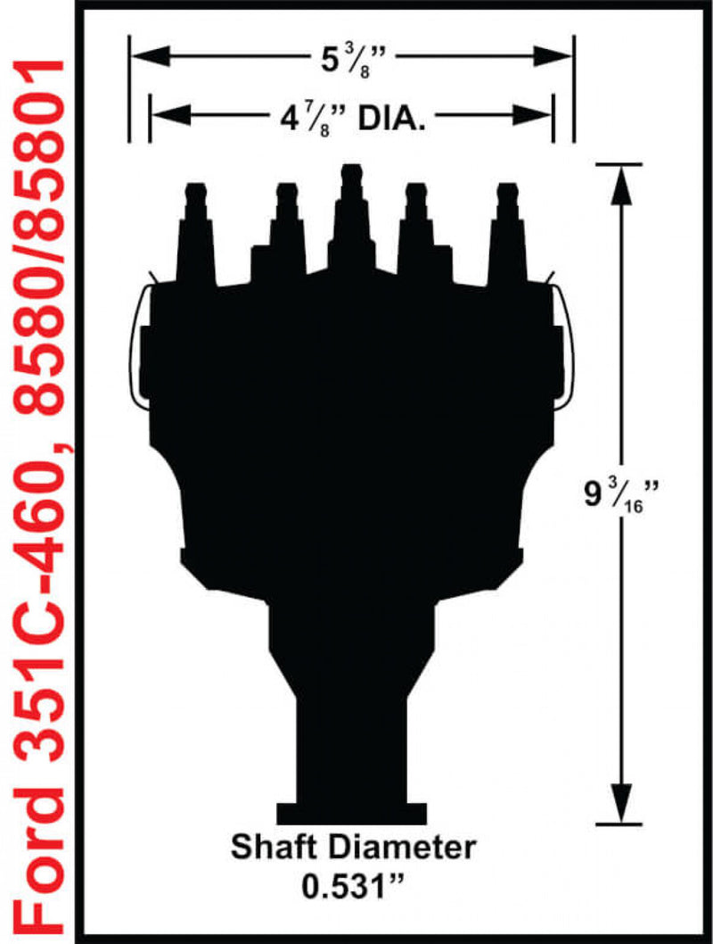 Ford V8 351C-460 Billet Distributor