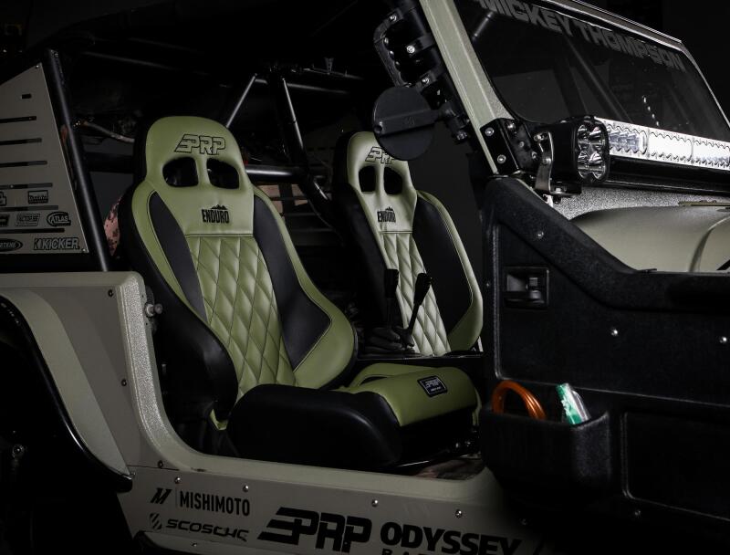 PRP EnduroCrawl Reclining Suspension Seat - Black/Purple Vinyl - Passenger