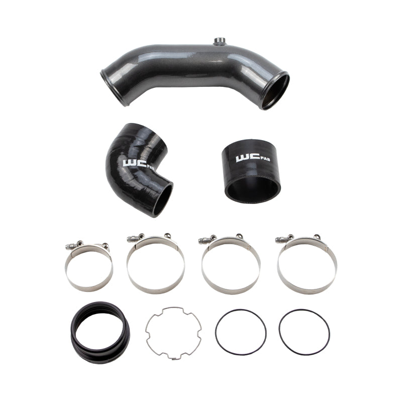 Wehrli 2017+ Ford 6.7L Power Stroke 3.5in Cold Side Intercooler Pipe - Bengal Red