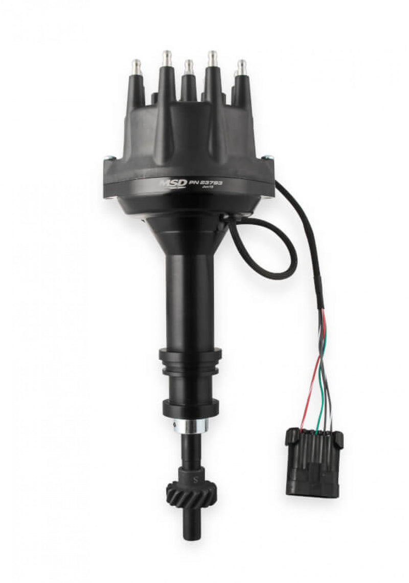 MSD Black, Ford 351C - 460 Dual Sync Distributor