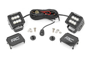LED Light Kit | Ditch Mount | 2" Black Pair | Flood Pattern | Ford Bronco (21-26)