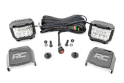 LED Light Kit | Ditch Mount |  2" Chrome Pair | Wide | Ford Bronco 4WD (21-26)