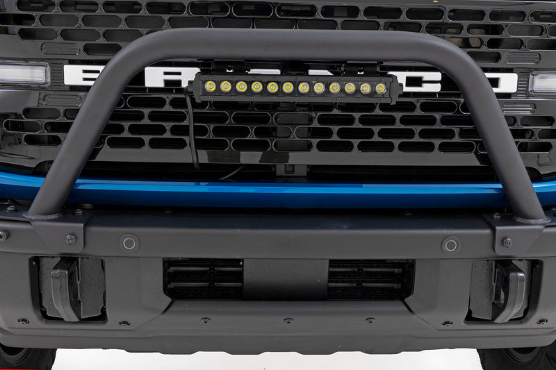 Safari Bar | 12" LED Light Bar | Black | DRL | Single Row | OE Modular Steel | Ford Bronco (21-26)