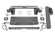 High Winch Mount | All Models | 20 Inch Black Single Row LED | DRL | Ford Bronco (21-25)