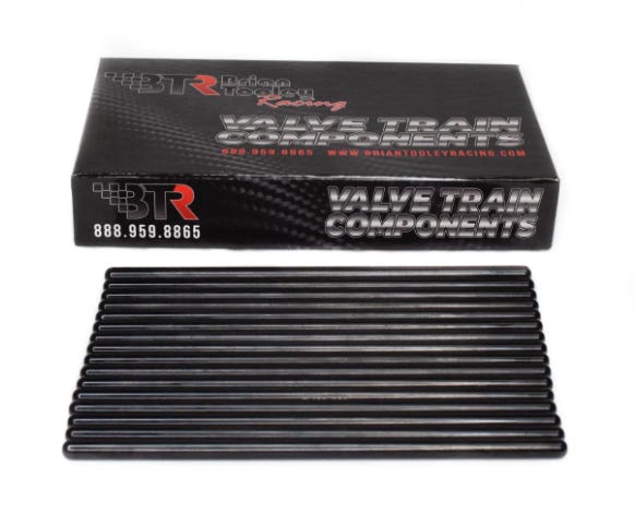 BTR LS CHROMOLY PUSHRODS .080" WALL , 5/16" DIAMETER, SET OF 16