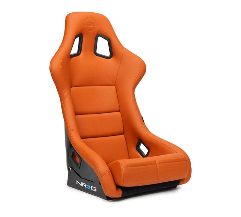 NRG FRP Bucket Seat w/Brown Vinyl Material - Large