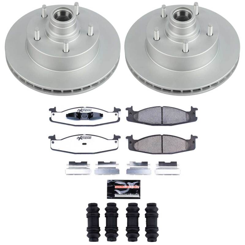 Power Stop 2003 Ford E-150 Front Z36 Coated Brake Kit