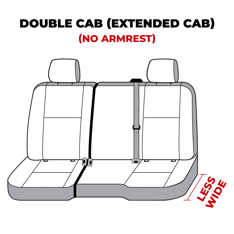 Covercraft 14-18 Chevrolet Silverado Carhartt Super Dux SeatSaver Second Row Seat Covers - Blk