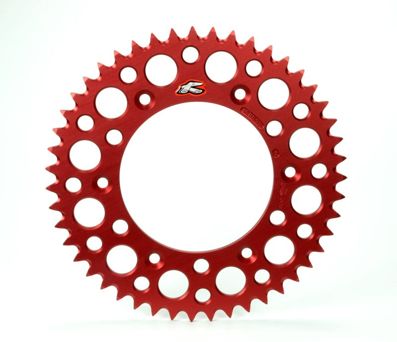 Renthal 2019 GasGAs TXE Rear Grooved Sprocket - Red 520-40P Teeth