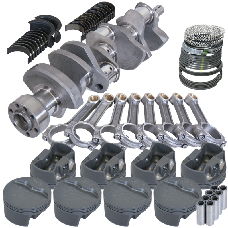 Eagle Chevy LT1 350 1Pc 3.480in Crank 6.000in I-Beam Rods -5cc 4.030in Pistons Rotating Assembly