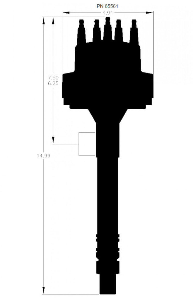 Chevy V8 w/Slip Collar Distributor