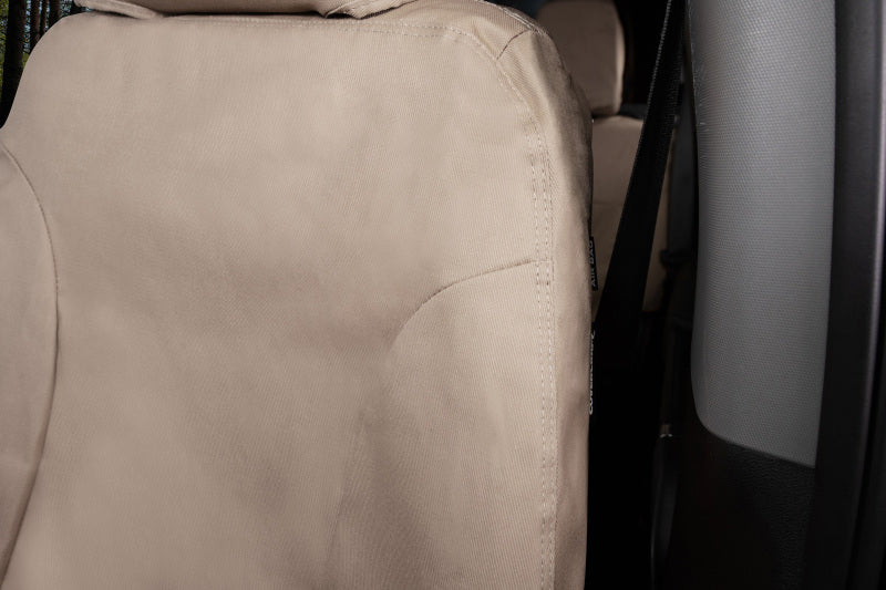 Covercraft 16-26 Mercedes-Benz Sprinter Polycotton SeatSaver Custom Front Row Seat Covers-Taupe