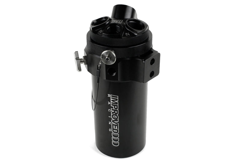 Improved Racing CCRZ Competition Recirculated High-Flow Oil Catch Can, 1 Liter (1 Qt)