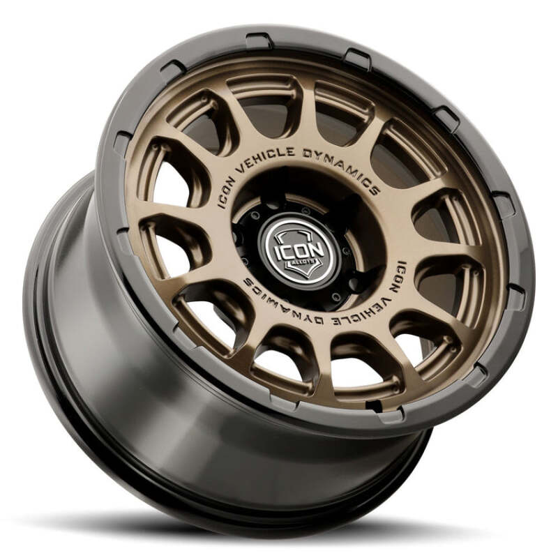 ICON Alloys Rancho 17x8.5 / 6x135 / 6mm / 5in BS DBL Black Wheel