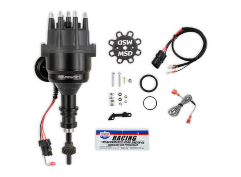 MSD Black Distributor, Ford 289/302, Ready-to-Run, Steel Gear