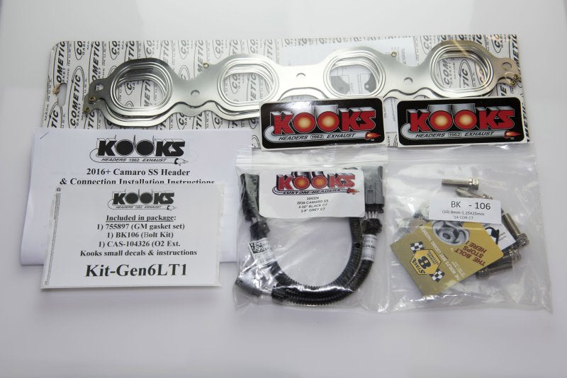 Kooks 16-22 Chevrolet Camaro SS/ZL1 2in x 3in SS Headers w/ Green Catted OEM Conn.