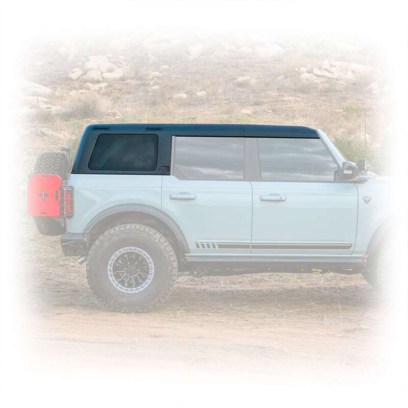 Turn Offroad 2021+ Ford Bronco Hard Top (4 Door) Primer/Badge Delete/Black Foam Headliner/Wipr & Def