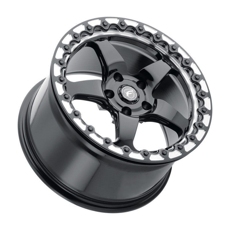 Forgestar D5 Beadlock 18x10.5 / 5x120.65 BP / ET65 / 8.3in BS Gloss Black Wheel