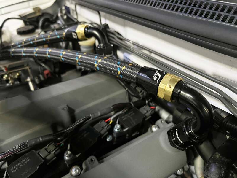 GReddy AN04 120 DEGREE HOSE END SWIVEL BLACK/GOLD ANODIZED