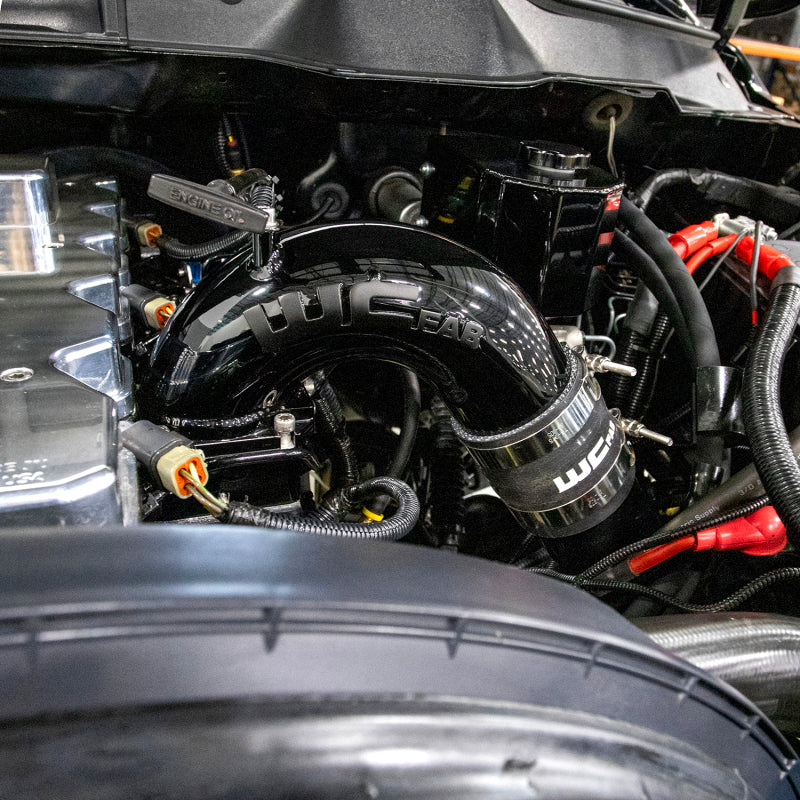 Wehrli 03-07 Dodge 5.9L Cummins High Flow Intake Bundle Kit - Gloss Black - Bronze Chrome
