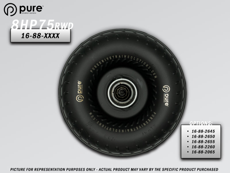 Pure Drivetrain 8HP75 High Performance Billet Race Torque Converter - 20/65 Stator - RWD