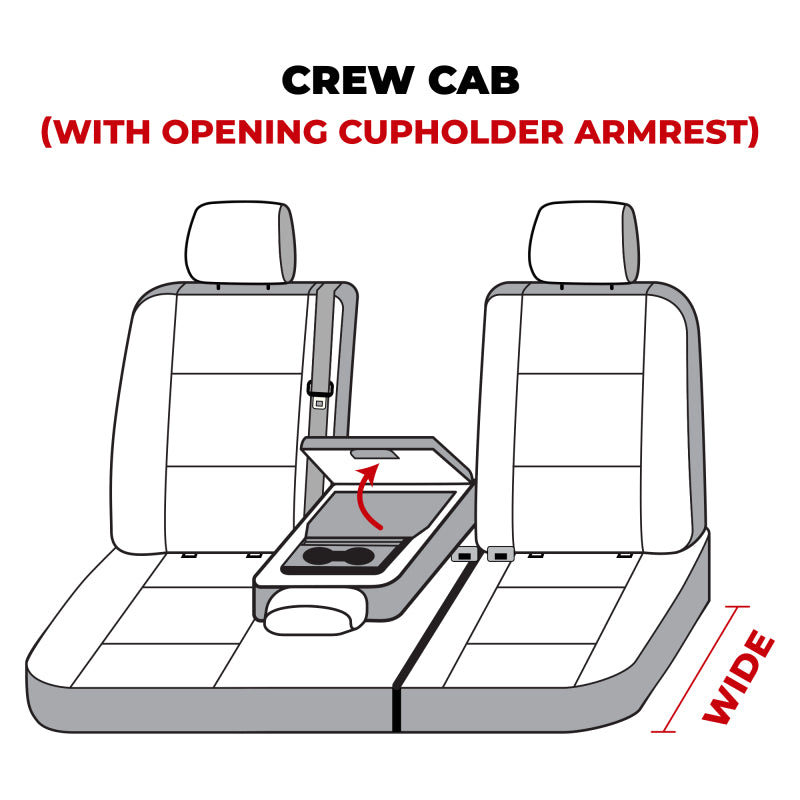 Covercraft 19-24 Dodge Ram 1500 Carhartt SeatSaver Custom Second Row Seat Covers - Gravel