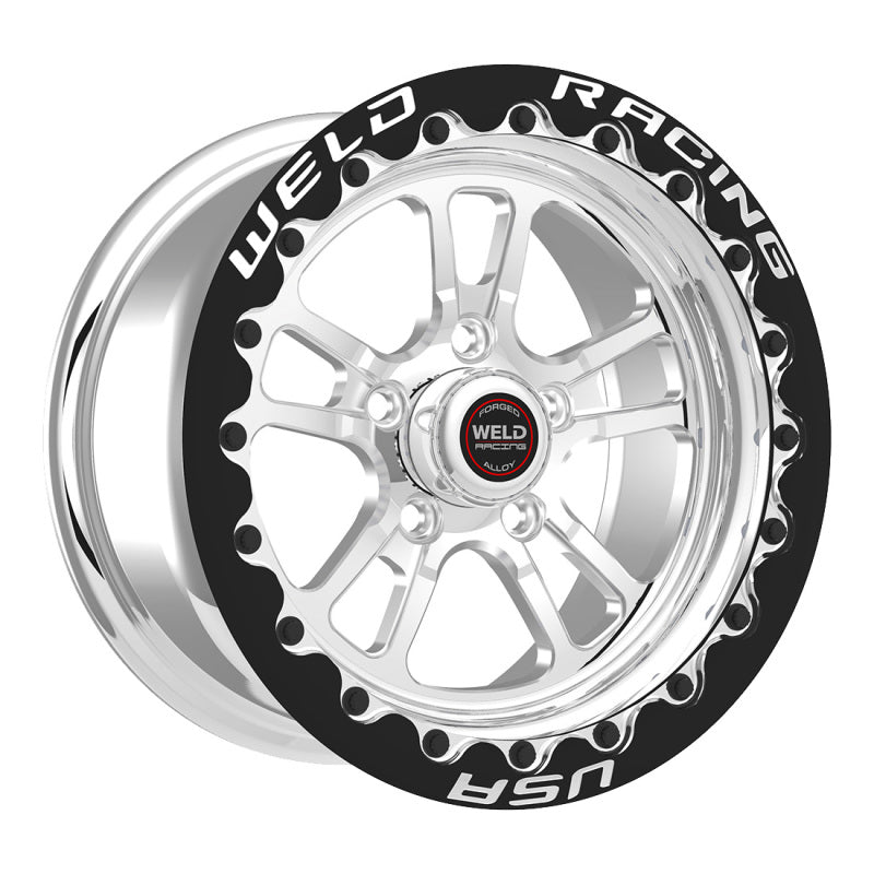 Weld S70 RT-S 15x10in / 5x114.3 BP / 7.5in. BS - Polished Center - Polished Shell Wheel