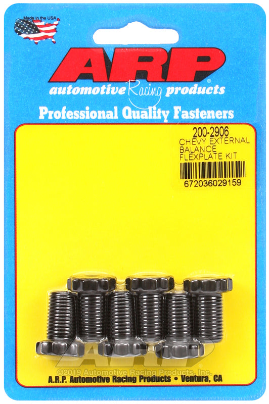 ARP Chevrolet 90 Degree V6/265-454 V8 w/ 1 Piece Rear Seal Flexplate Bolt Kit