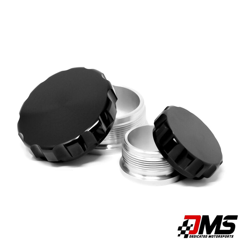DMS 2.5-inch billet weld-on fill cap and bung