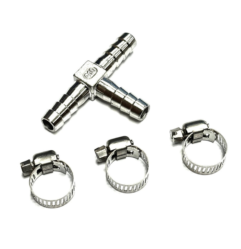 DMS LSA stainless steel steam-port tee fitting